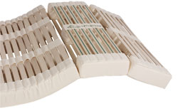 Das Naturform Schlafsystem verfügt über eine variable Schulterabsenkung. naturform